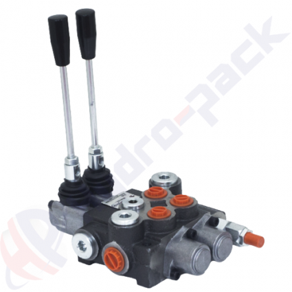 product 40 литарски моноблок контролни вентил, 2P40, два калема, G 3/8 ", отворени средишњи калем, 2P40 A1C1 GKZ1 image thumb
